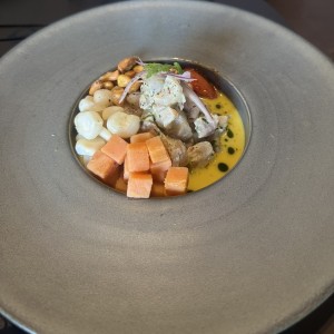 Sea bass peruvian ceviche