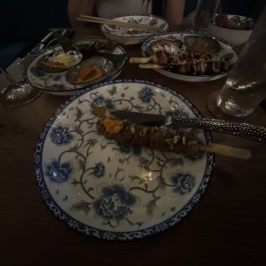 Teriyaki de res y pulpo 