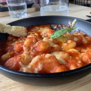 Gnocci gratinado