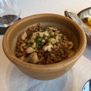 Arroz con coco y nuez