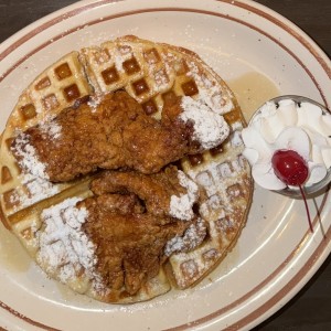 Chicken and waffles