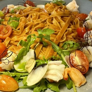 Fetuchini con mariscos