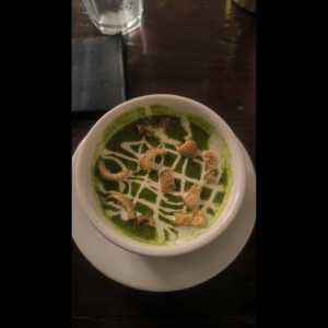 entrada -sopa de berro