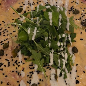 carpaccio de salmon y atun