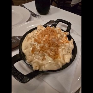 Mac and cheese con langostinos