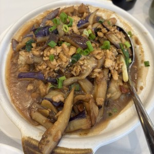 Cacerola berenjena con bacalao