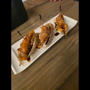 Bocadillo de salmóm ahumado