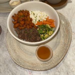 Sweet potato beef bowl