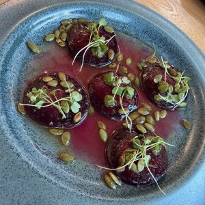 Raviolis de remolacha