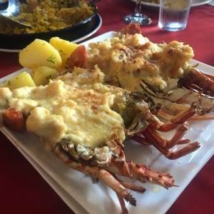 langosta gratinada