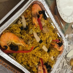 Paella Marinera (Solo Mariscos)