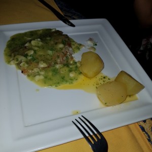 corvina en salsa verde