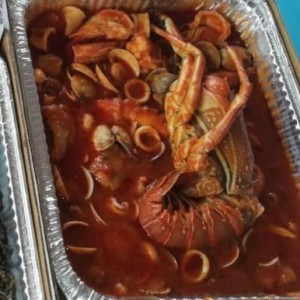 mariscada con langosta