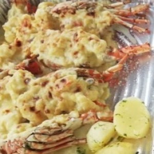 langosta gratinada