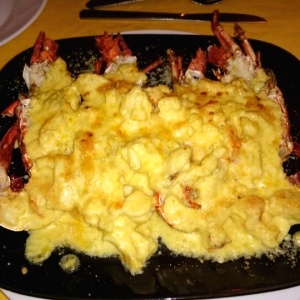 Langosta gratinada