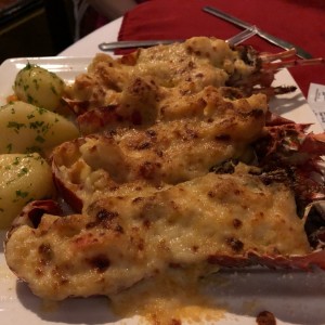 Langosta gratinada