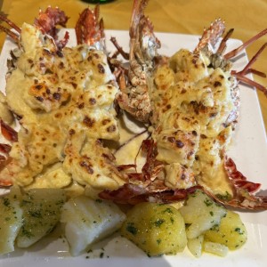 Mariscos - Langosta Gratinada