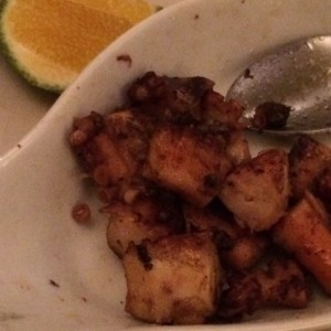 Pulpo al carbon