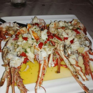 Langosta al ajillo
