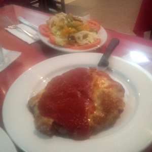 Pollo a la parmigiana