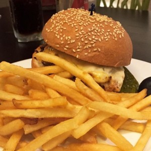 hamburguesa de la casa