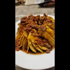 nachos de carne