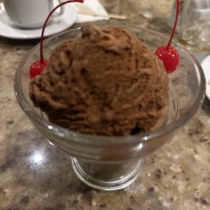 Helado de chocolate