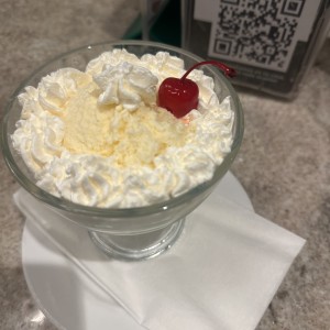 Helado de vainilla