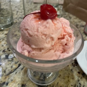 Helado de fresa