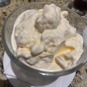 Helado de vainilla