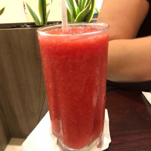 licuado de fresa