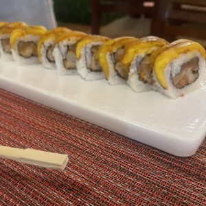 Platano roll con salmon , lo cambie