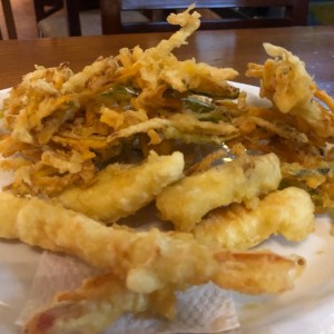 Tempura con Langostinos