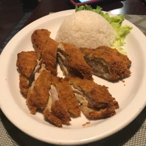 berenjena apanada con puerco