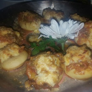 hongos rellenos de centollo