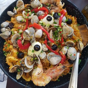 paella para dos personas