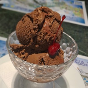 Helado de chocolate