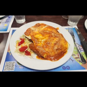 Bistec de pollo a la milanesa