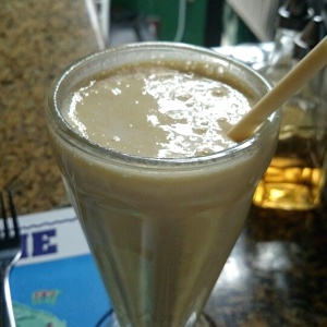 Peach milkshake