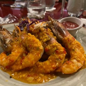 Mariscos - Langostinos al Ajillo
