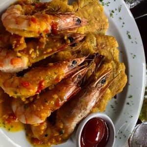 Mariscos - Langostinos al Ajillo