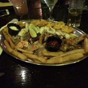 bandeja de mariscos
