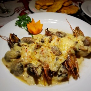 Langostinos al termidor