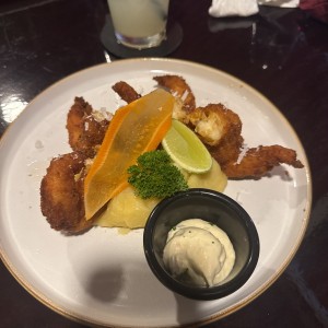 Langostinos Apanados con Coco