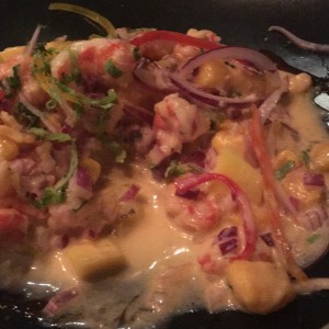 ceviche peruano en salsa d maracuya