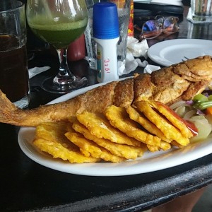 Corvina con patacones