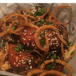 bucket of ribs and wings