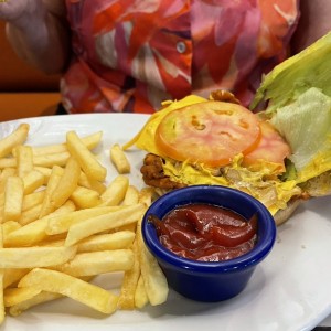 Sandwich de pollo crispy