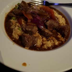 Risotto de lomo saltado