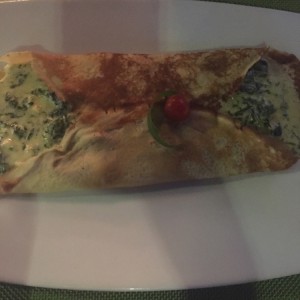 crepe espinaca pollo